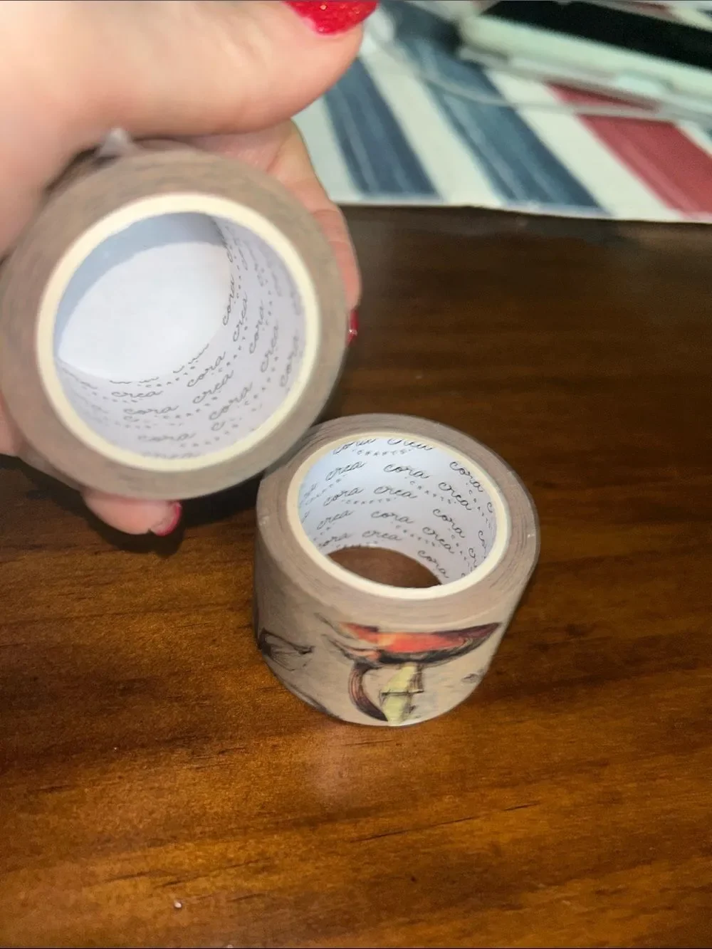 Cora craft Creations Decorative Washi Tape - Brown Woodgrain selling bundle 2